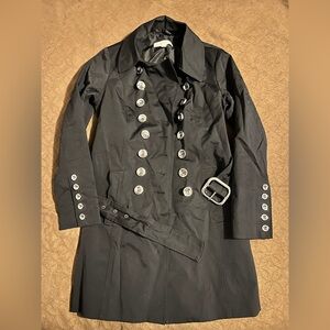 New York and Company black rain coat
